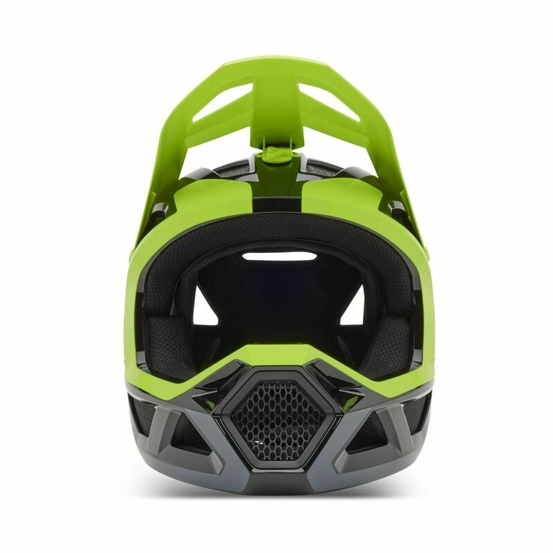Fox Racing V25 Youth Rampage Barge Ce/Cpsc Yellow Helmet