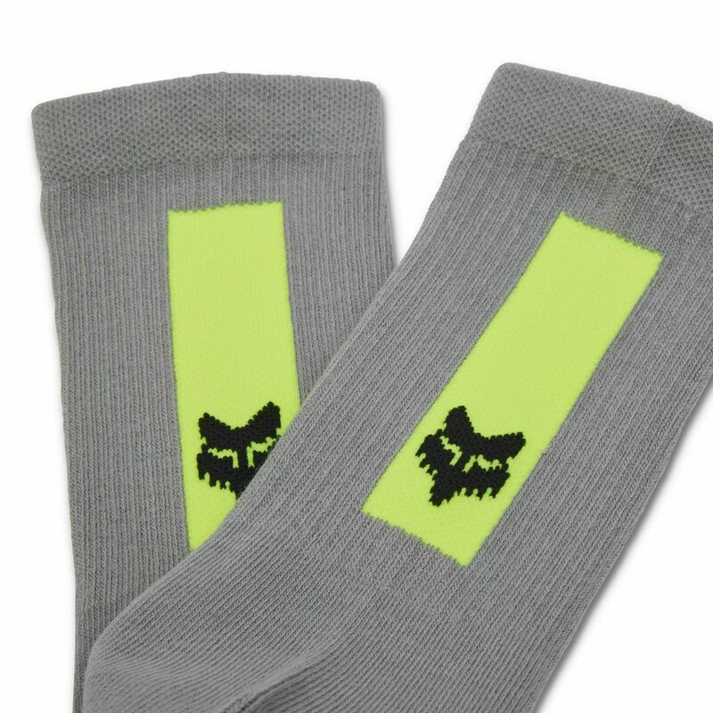 Fox Racing V25 8 Defend Steel Gray Sock