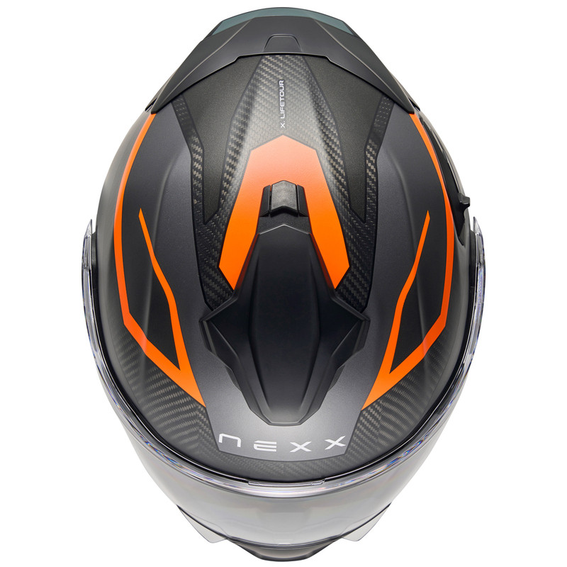 Nexx X.Lifetour Carbon Pro Mile Orange Gray Helmet
