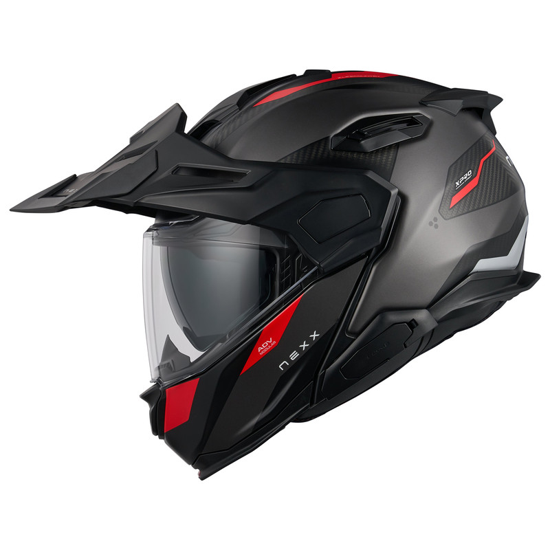 Nexx X.Lifecountry Terra Matte Gray Red Helmet