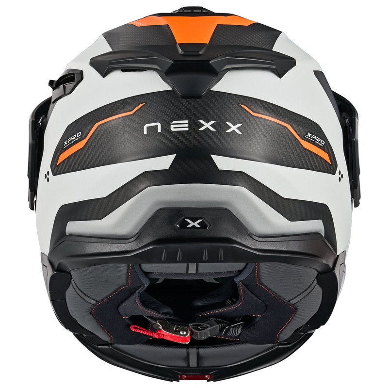 Nexx X.Lifecountry Terra Matte White Orange Helmet - Speed Addicts