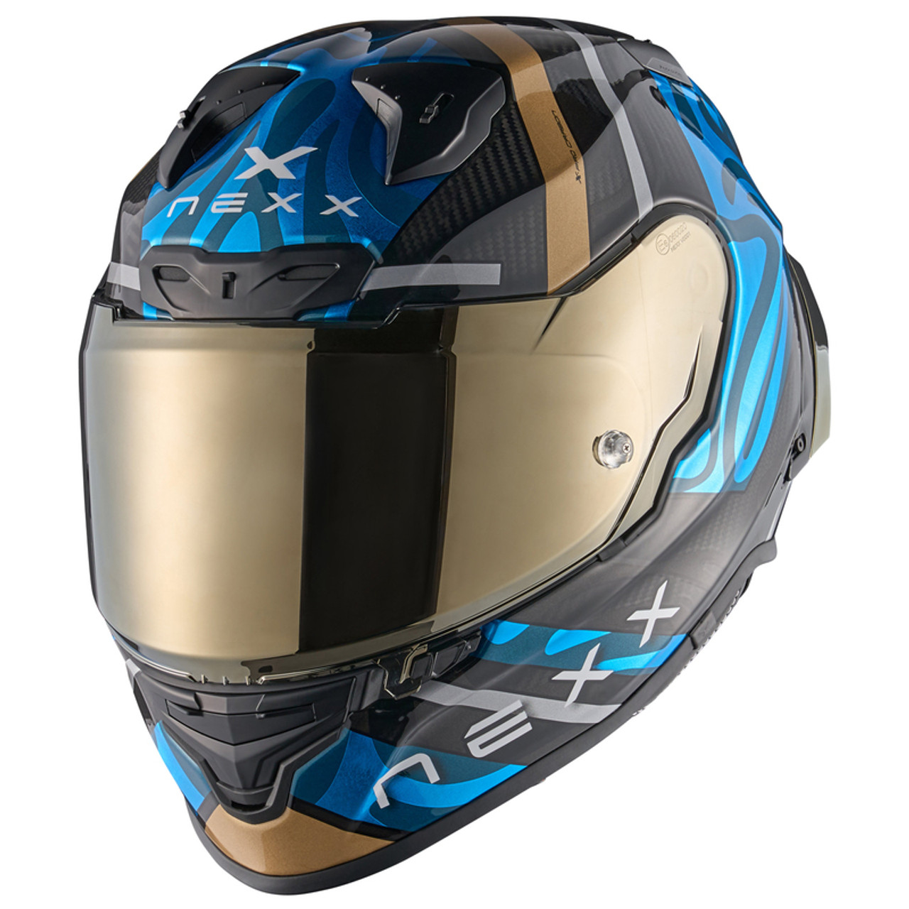 Nexx XR3R Swirl Sky Blue Helmet