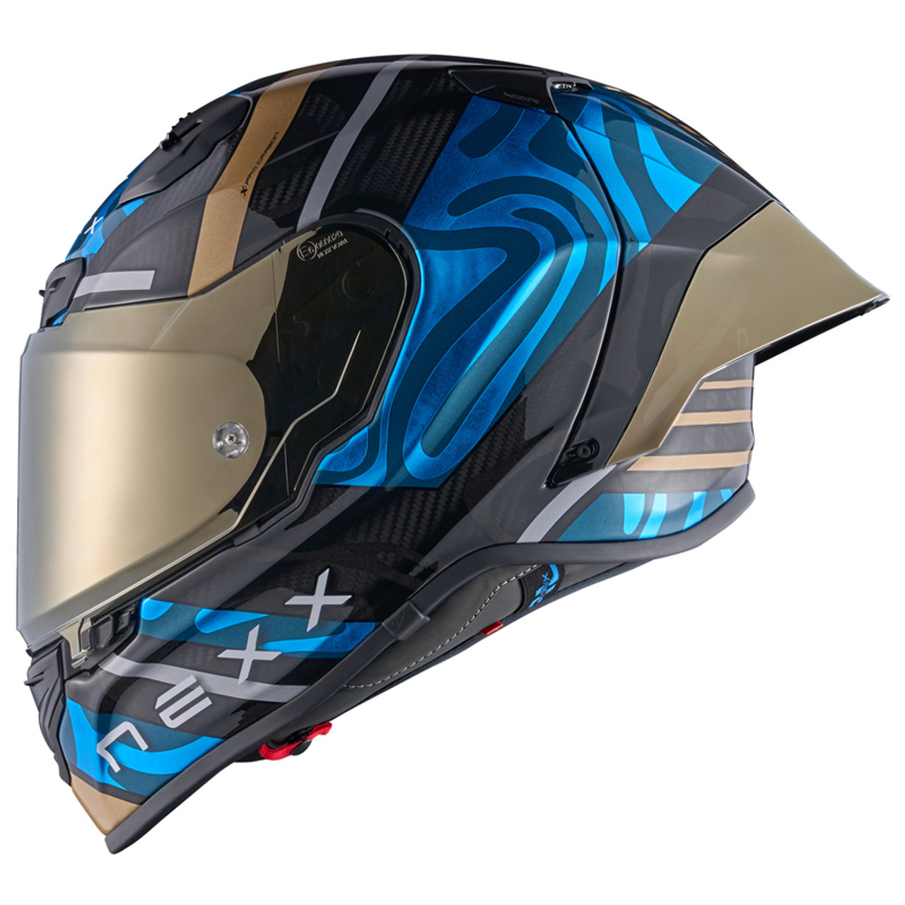 Nexx XR3R Swirl Sky Blue Helmet