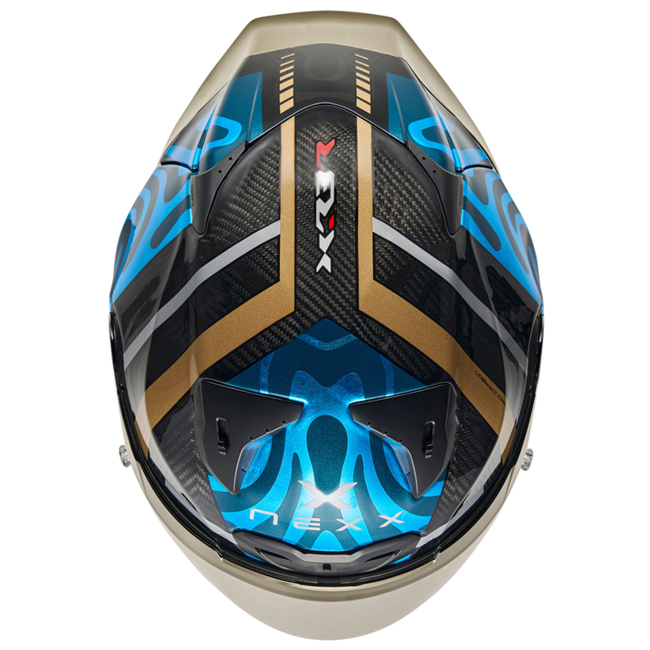 Nexx XR3R Swirl Sky Blue Helmet
