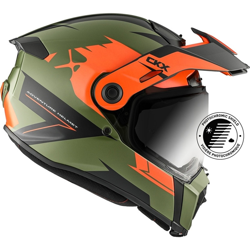 CKX Atlas Scorpio Khaki Orange Helmet