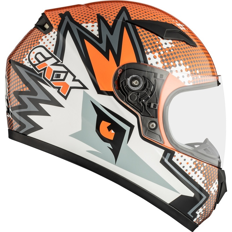 CKX RR519Y Child Wolf Gloss Orange Helmet