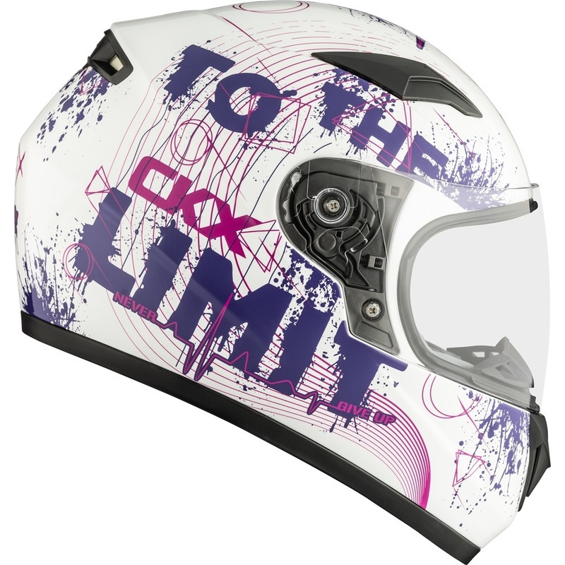 CKX RR519Y Child Limit Glossy White Helmet