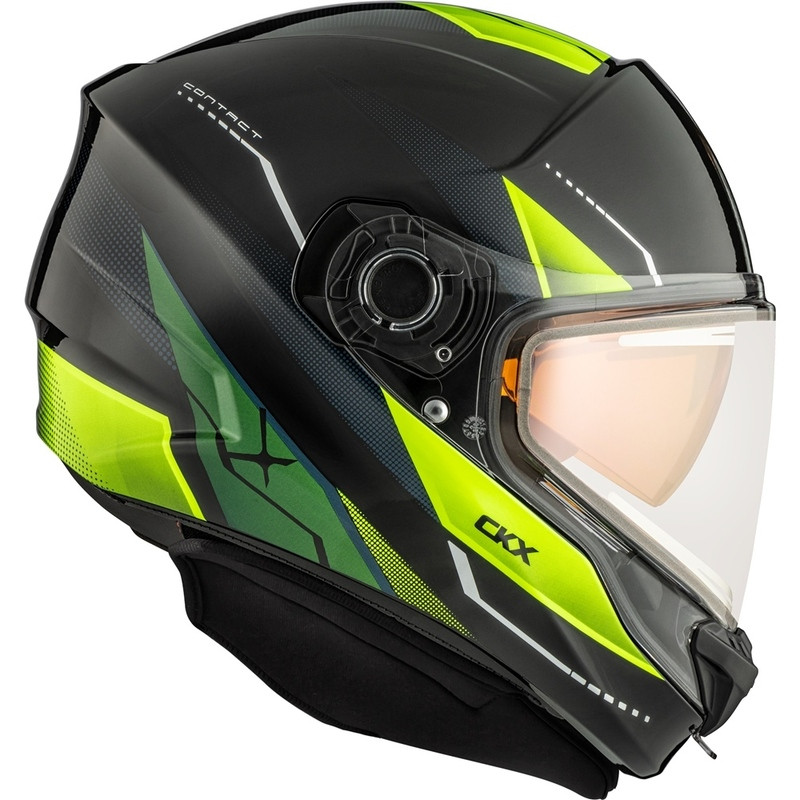 CKX Contact Artik Lime Glossy Blue Electric Shield Helmet