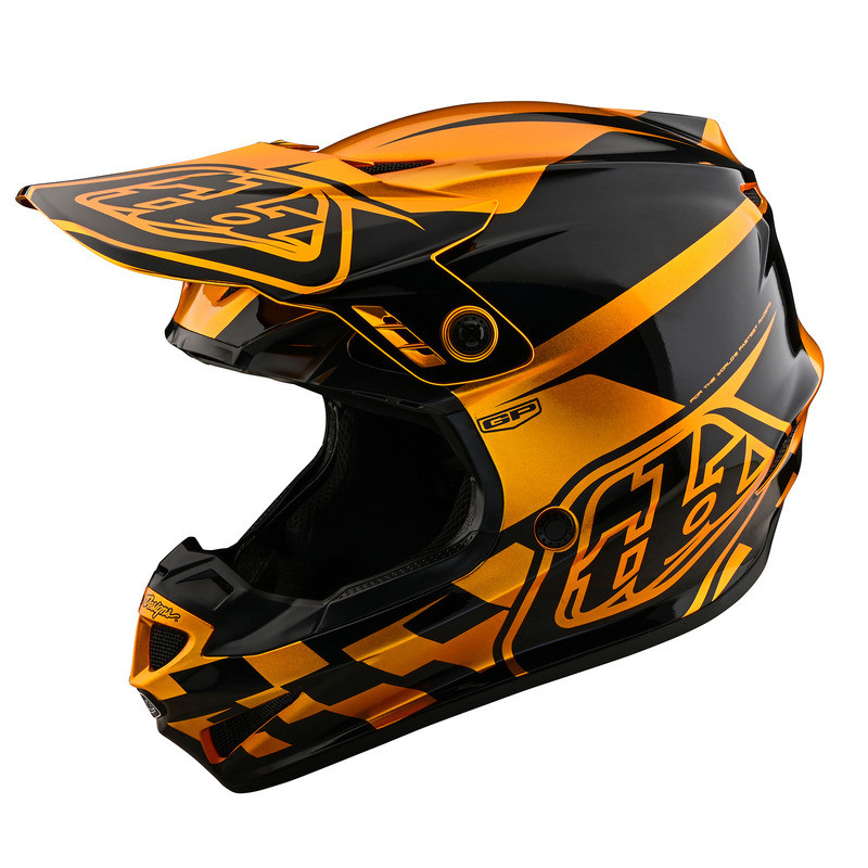 Troy Lee Designs GP Check Up Gold Black Helmet