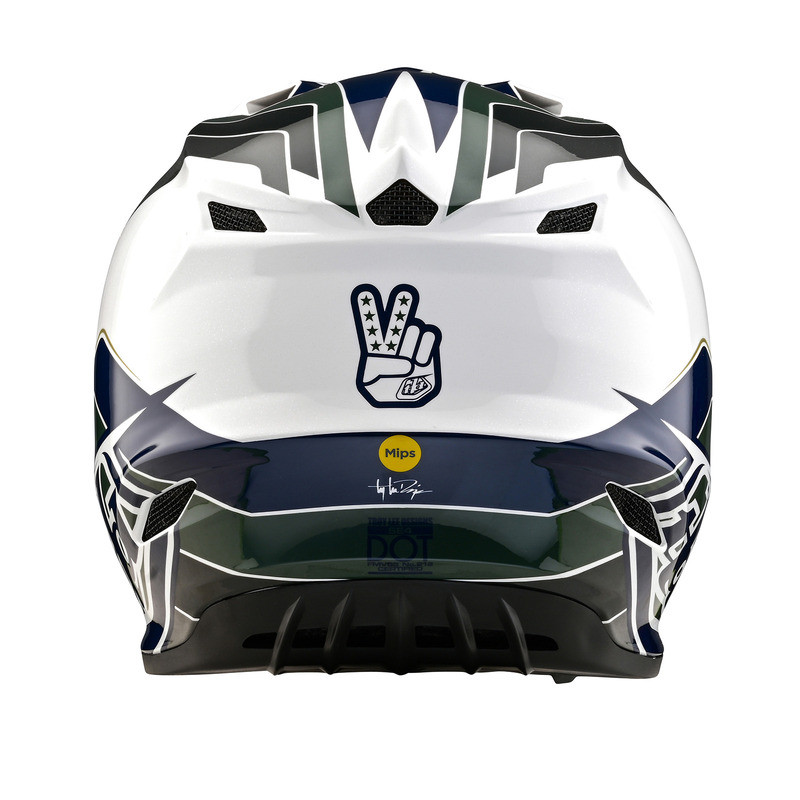 Troy Lee Designs Youth SE4 Polyacrylite Block Charcoal Navy Helmet