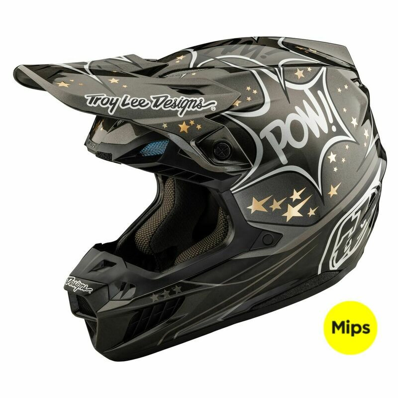 Troy Lee Designs SE5 Carbon Cosmic Explosion Gray Helmet