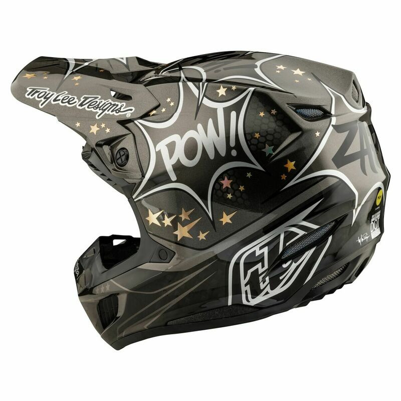 Troy Lee Designs SE5 Carbon Cosmic Explosion Gray Helmet - Speed