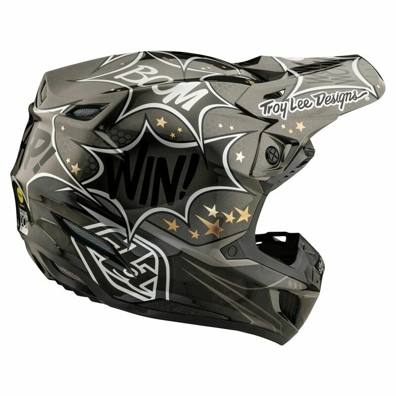 Troy Lee Designs SE5 Carbon Cosmic Explosion Gray Helmet