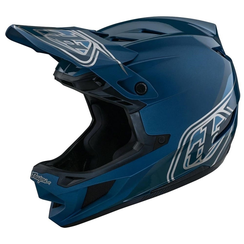 Troy Lee Designs D4 Polyacrylite Shadow Blue Helmet