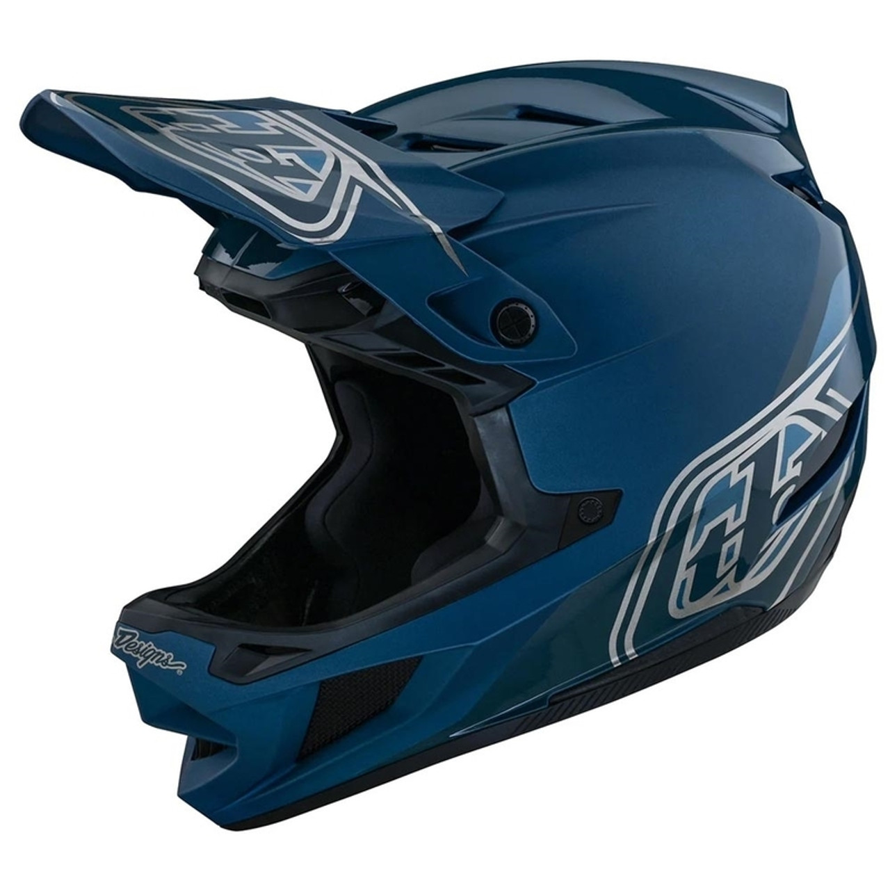 Troy Lee Designs D4 Polyacrylite Shadow Blue Helmet