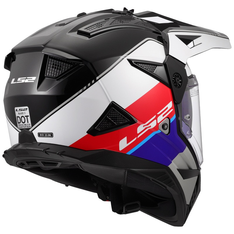 LS2 Blaze II Rally Gloss Red White Blue Helmet