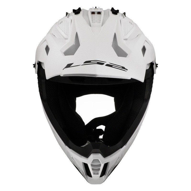 LS2 Gate II Solid Gloss White Helmet