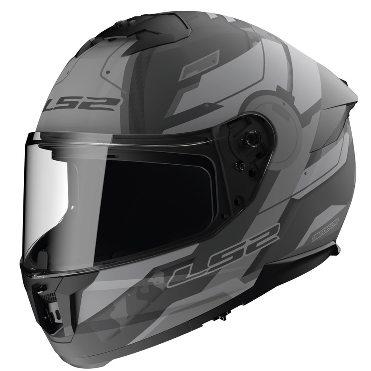 LS2 Stream II Shadow Matte Gray Black Helmet