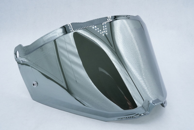 LS2 Blaze II Pinlock Ready Silver Iridium Shield