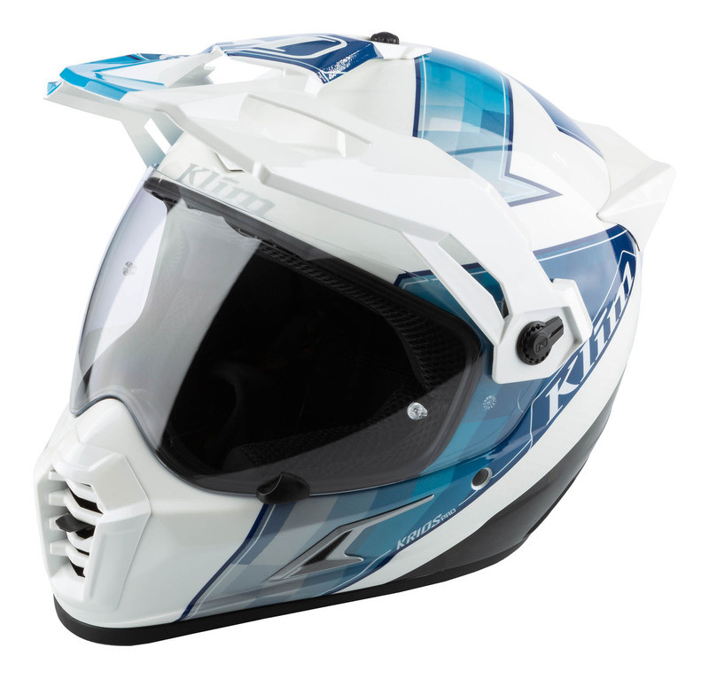 カズプロ Klim Krios Pro Spectrum White Blue Helmet - Speed Addicts