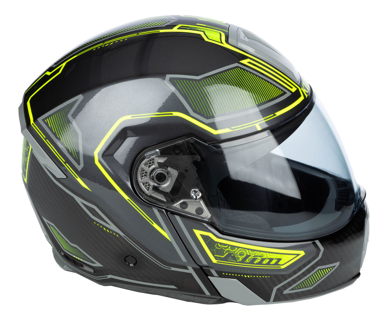 Klim GT1 Expedition Encrypted Gloss Asphalt Hi-Vis Helmet