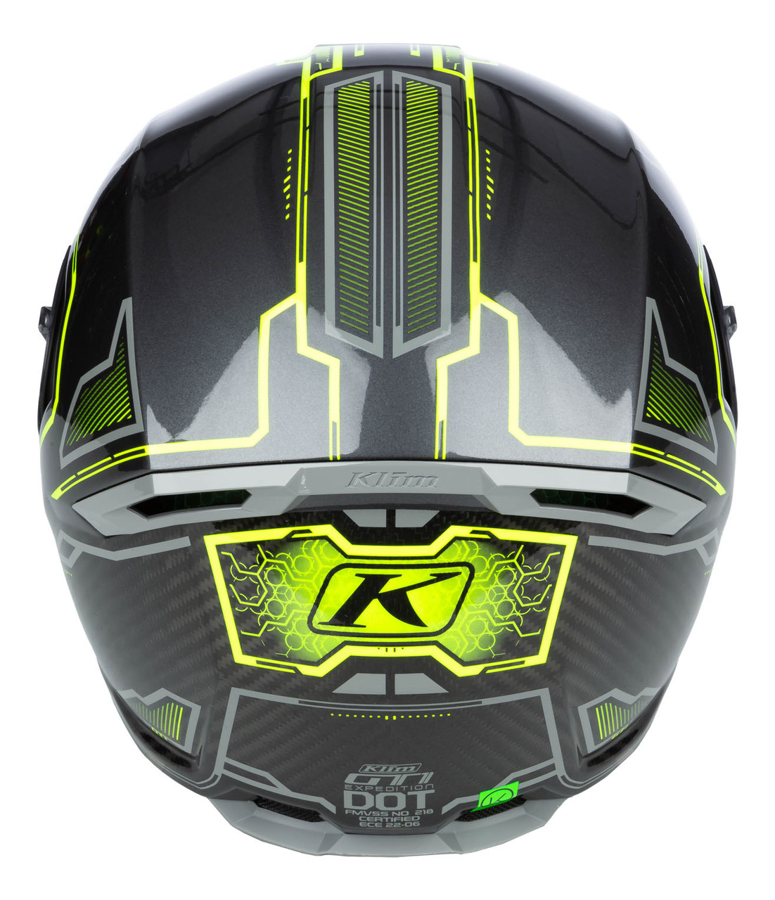 Klim GT1 Expedition Encrypted Gloss Asphalt Hi-Vis Helmet