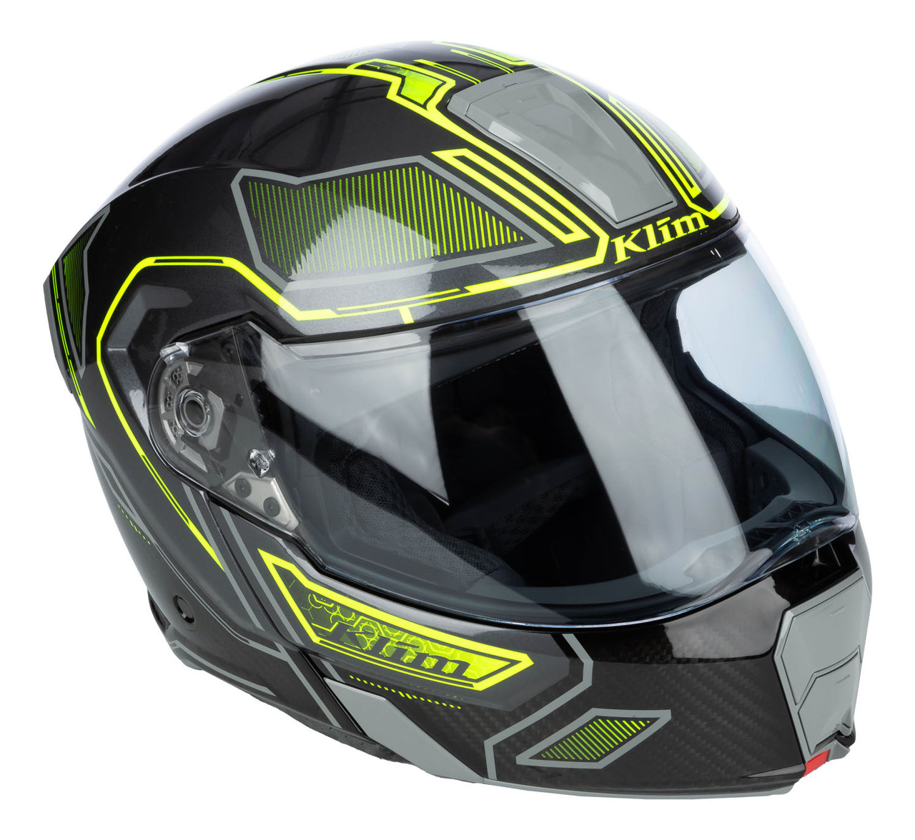 Klim GT1 Expedition Encrypted Gloss Asphalt Hi-Vis Helmet