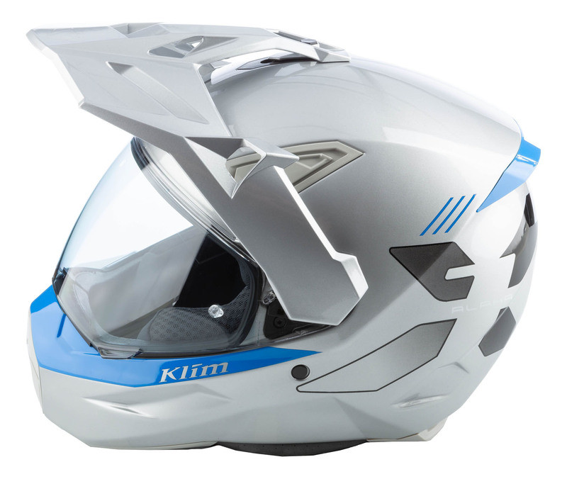 Klim X1 Alpha Gloss Concept High-Rise Electric Blue Lemonade Helmet