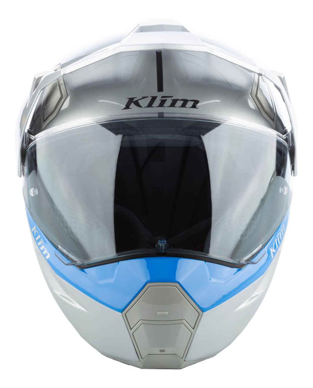 Klim X1 Alpha Gloss Concept High-Rise Electric Blue Lemonade Helmet