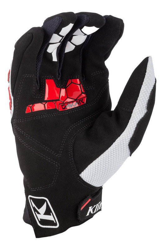 Klim Dakar White Black Gloves