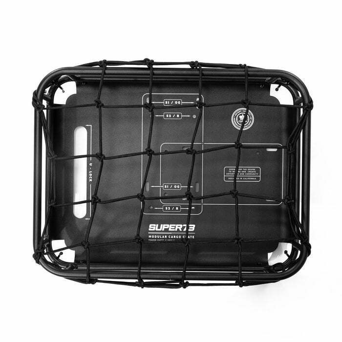 SUPER73 Black Modular Cargo Crate with Net