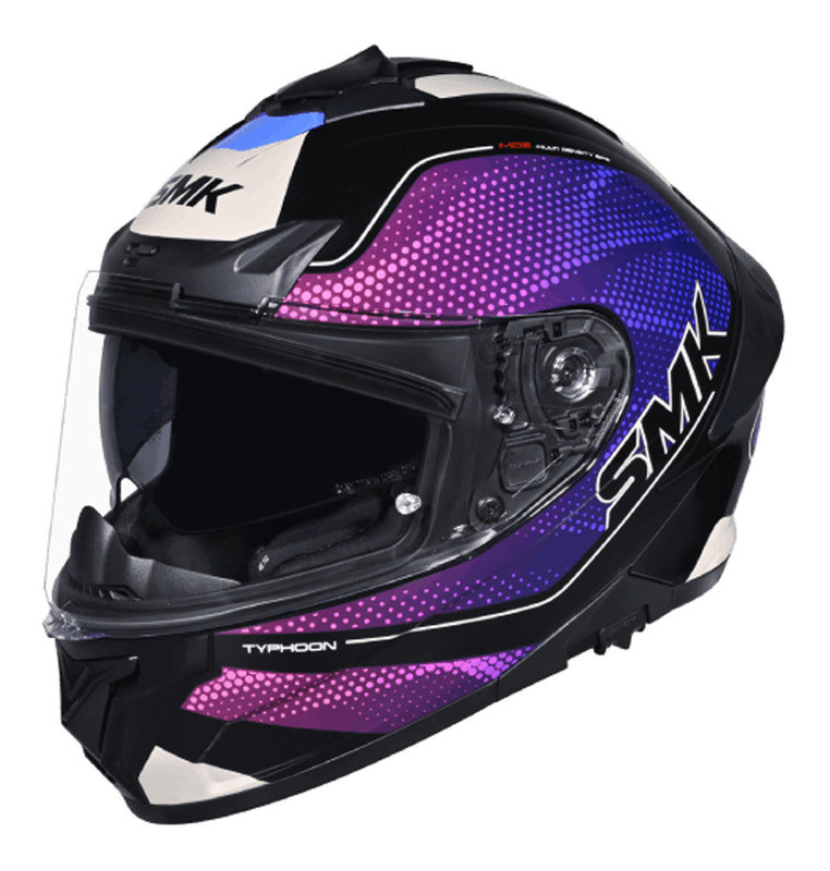 SMK Typhoon V2 Pink Purple Mystic Helmet
