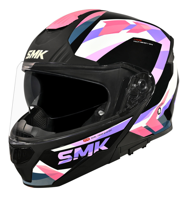 SMK Gullwing V2 Pink Purple Charger Helmet