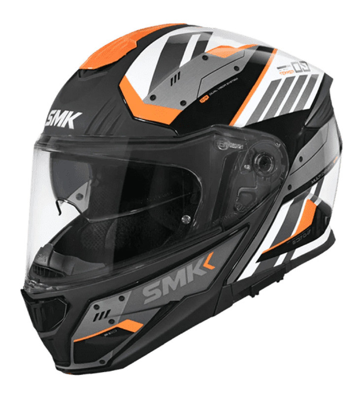 SMK Gullwing V2 Orange Tekker Helmet