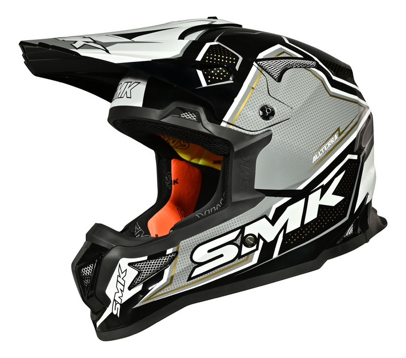 SMK Allterra V2 White Black Maverix Helmet