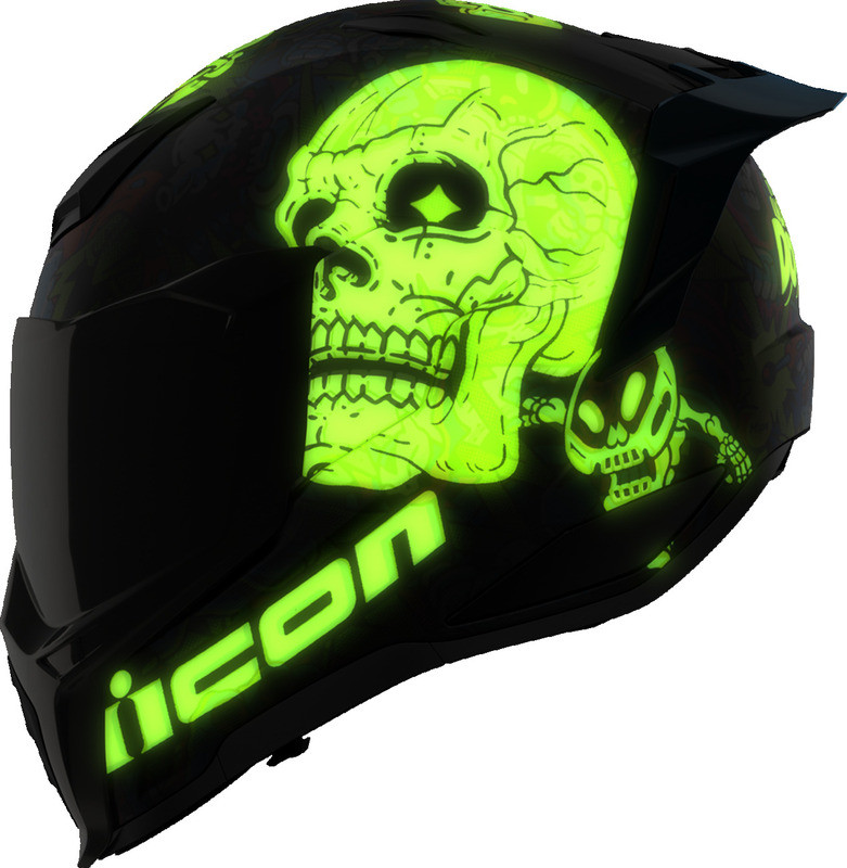 Icon Ultraflite Doodle 3 Blue Helmet