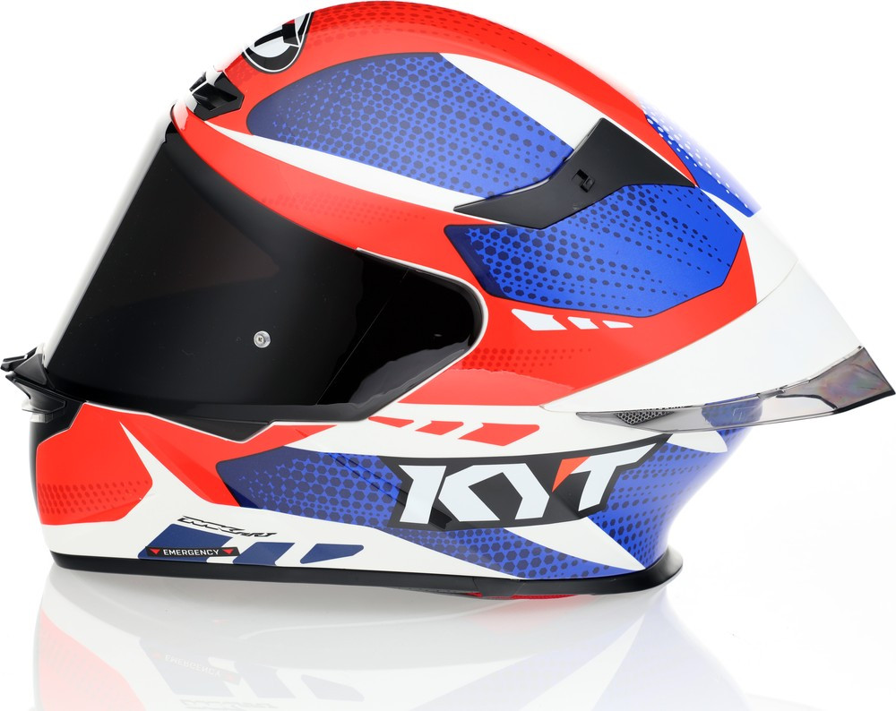 KYT TT-Revo Gear Blue Red Helmet