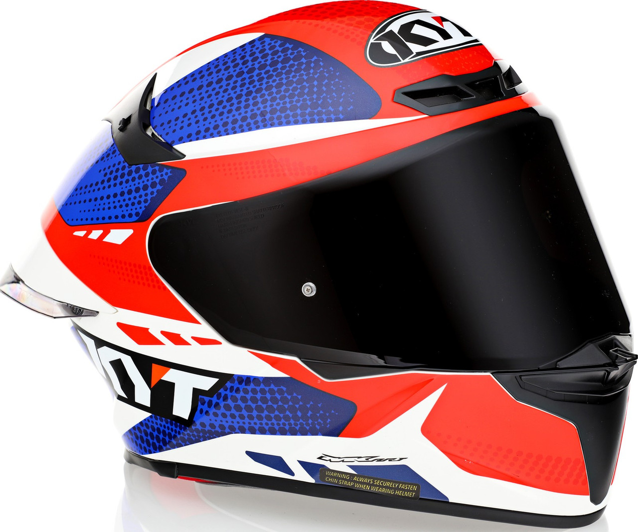 KYT TT-Revo Gear Blue Red Helmet