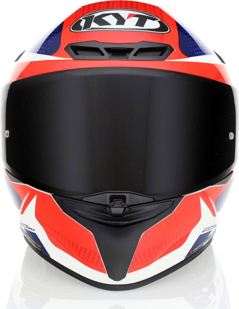 KYT TT-Revo Gear Blue Red Helmet