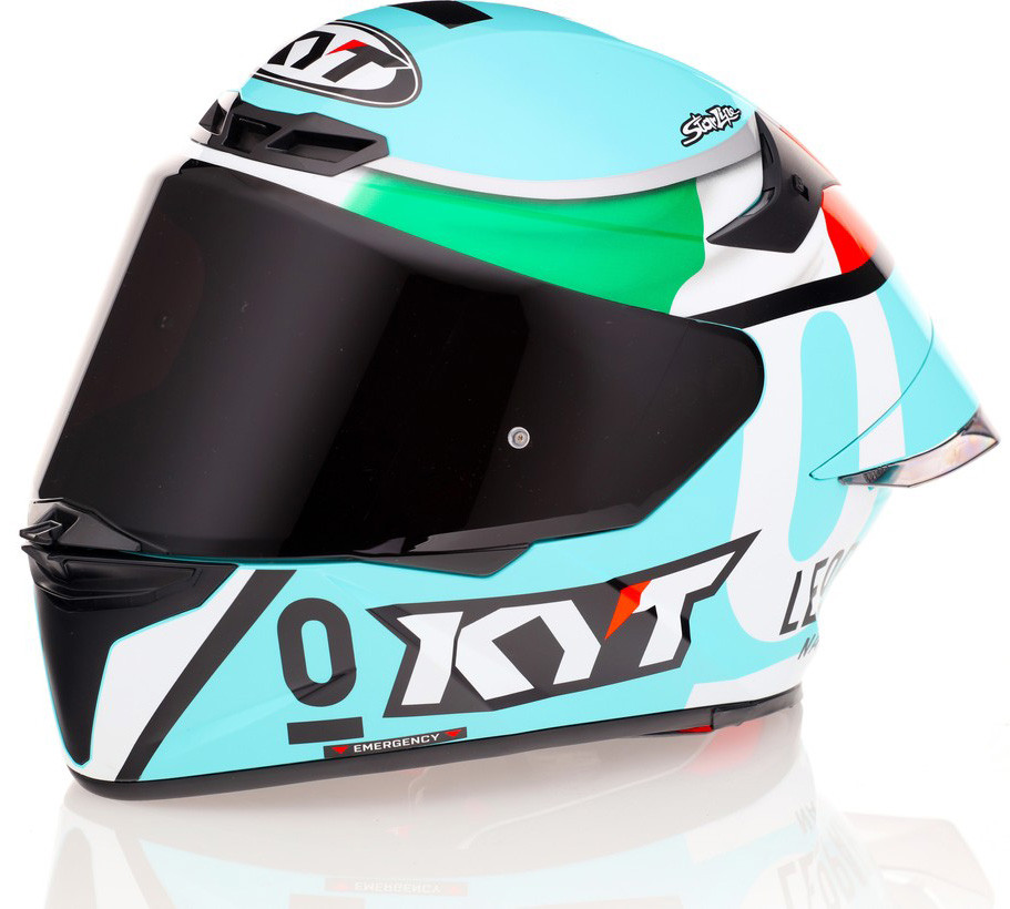 KYT TT-Revo Leopard Tricolore Replica Helmet