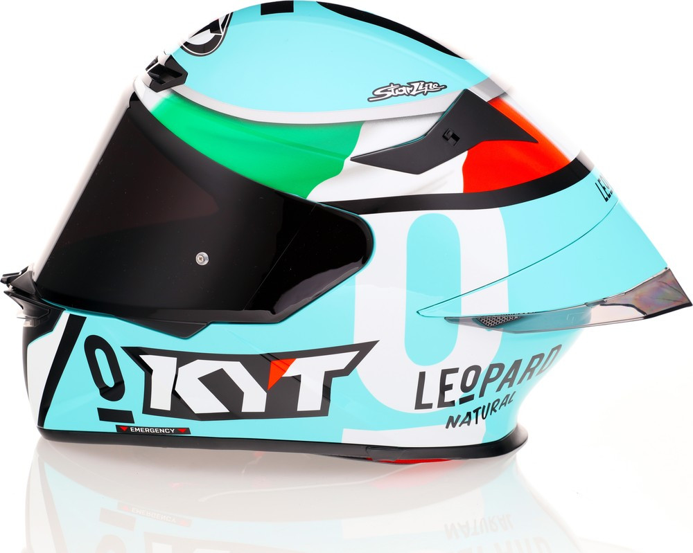 KYT TT-Revo Leopard Tricolore Replica Helmet