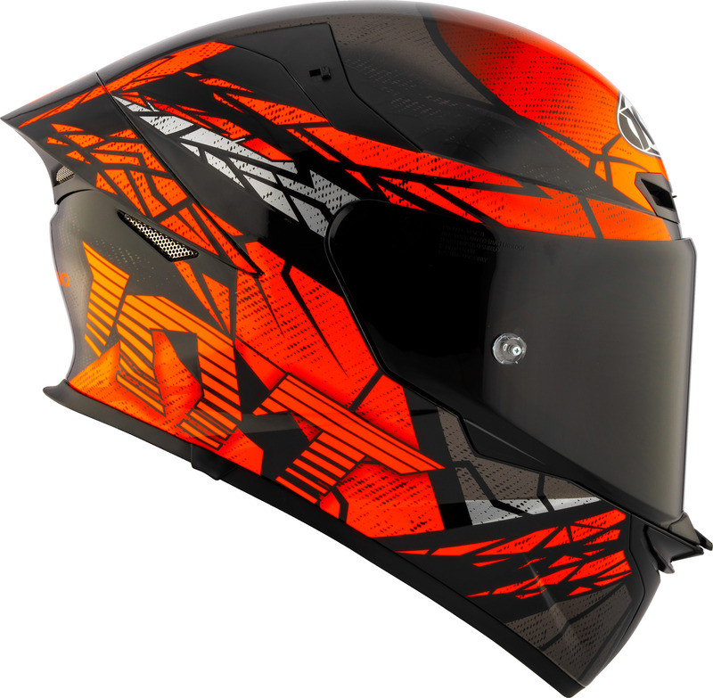 KYT TT-Revo Combustion Orange Helmet