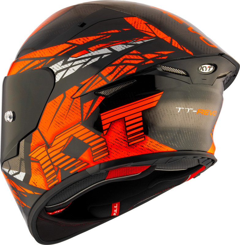 KYT TT-Revo Combustion Orange Helmet