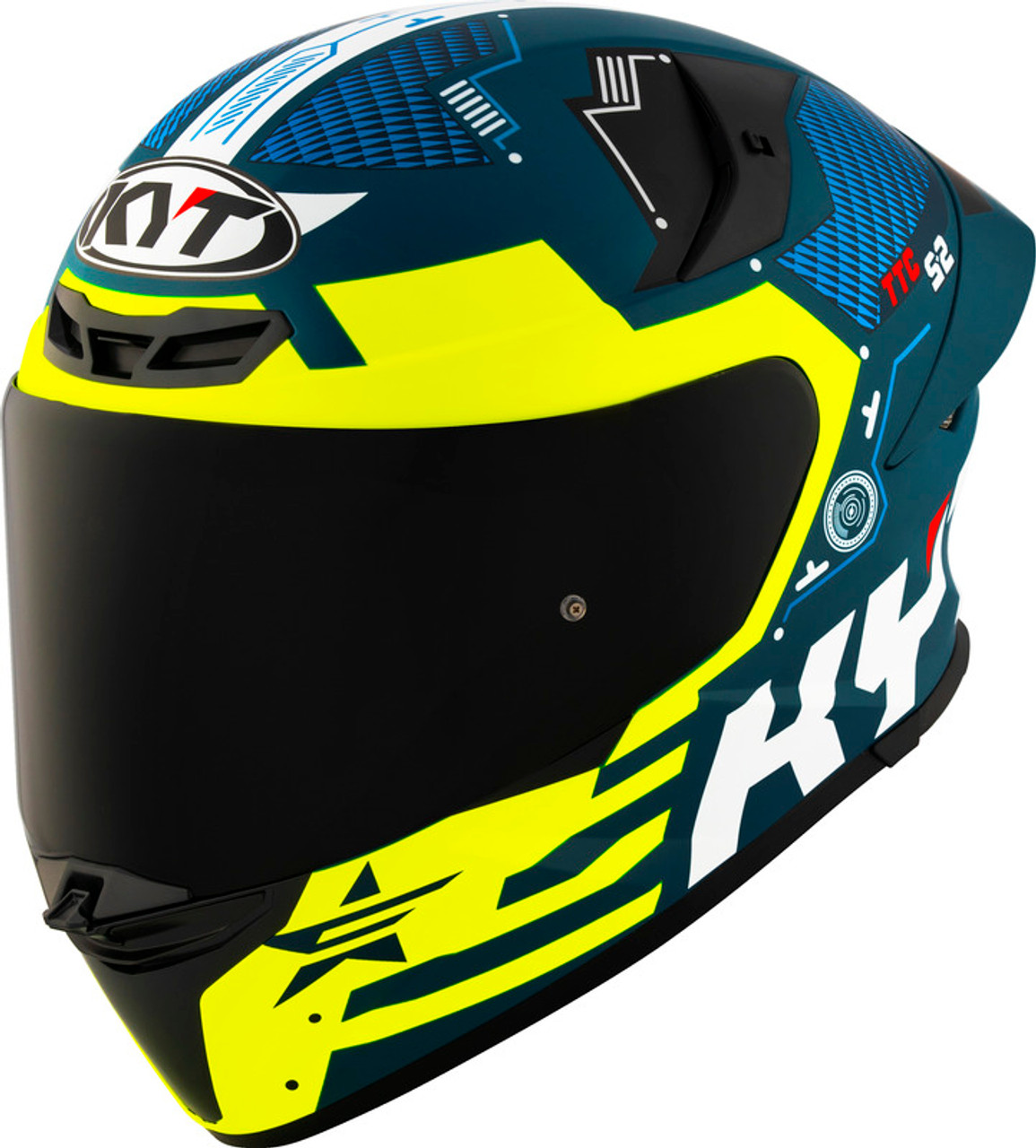 KYT TT-Revo Fuselage Yellow Matte Helmet