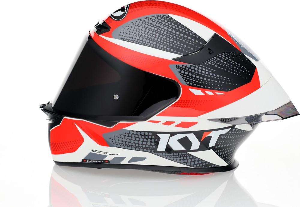 KYT TT-Revo Gear Black Red Helmet
