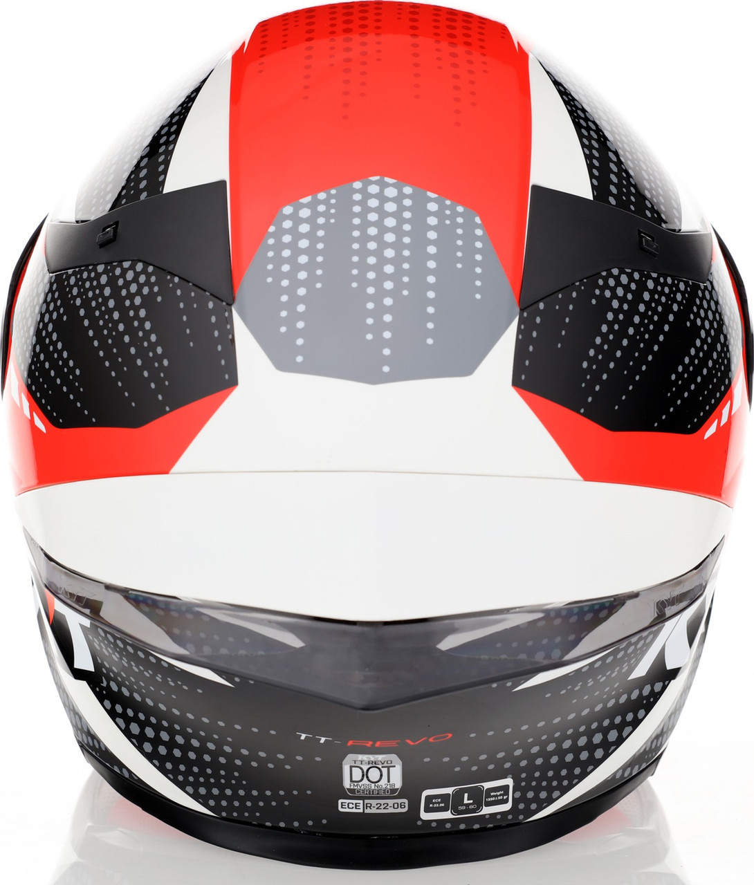KYT TT-Revo Gear Black Red Helmet
