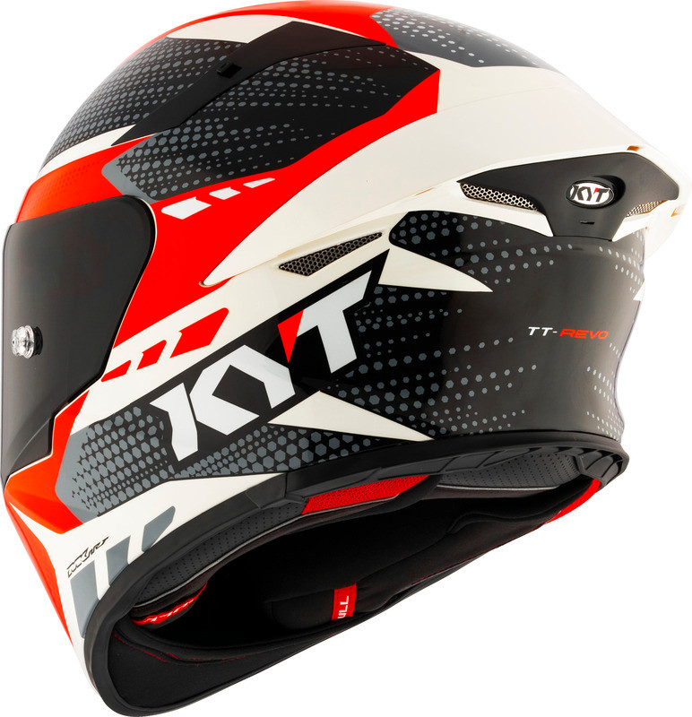 KYT TT-Revo Gear Black Red Helmet