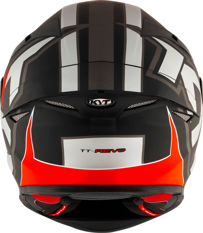 KYT TT-Revo Electron Grey Red Matte Helmet