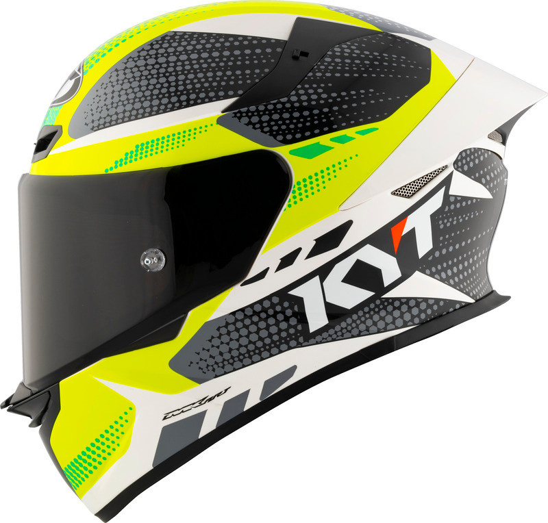KYT TT-Revo Gear Black Yellow Helmet