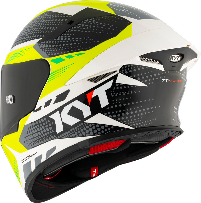 KYT TT-Revo Gear Black Yellow Helmet